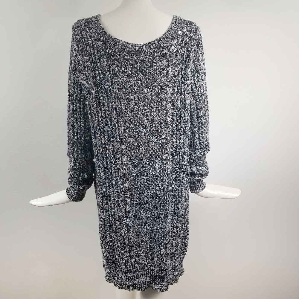 Torrid Heathered Loose Knit Sweater High Low Sze 2 - Picture 2 of 7